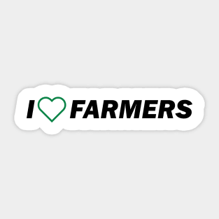 I Love Farmers Sticker